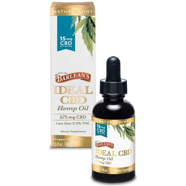 Barleans | Ideal CBD Hemp Oil | 675mg CBD - Nug Mountain
