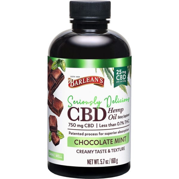 Barleans Seriously Delicious CBD Hemp Oil Chocolate Mint | 25mg CBD - Nug Mountain