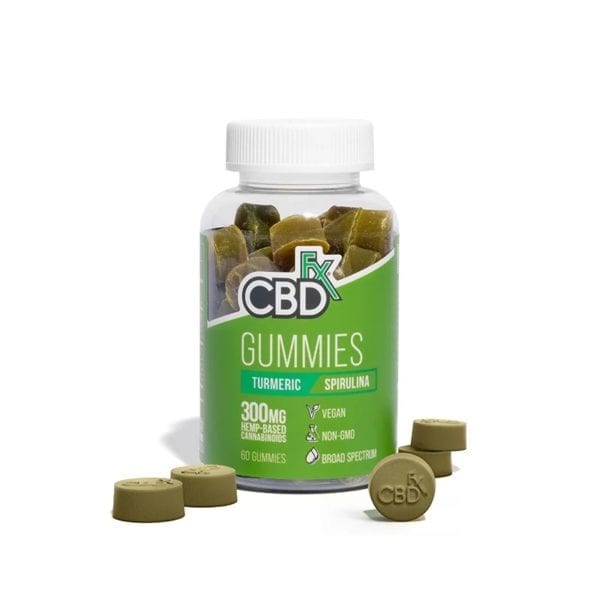 CBDfx | Antioxidant Gummies with Turmeric & Spirulina 60ct | 300mg CBD - Nug Mountain