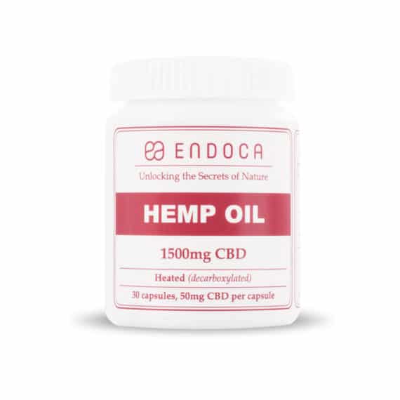 Endoca  | CBD Capsules 30 Count | 1,500mg CBD - Nug Mountain